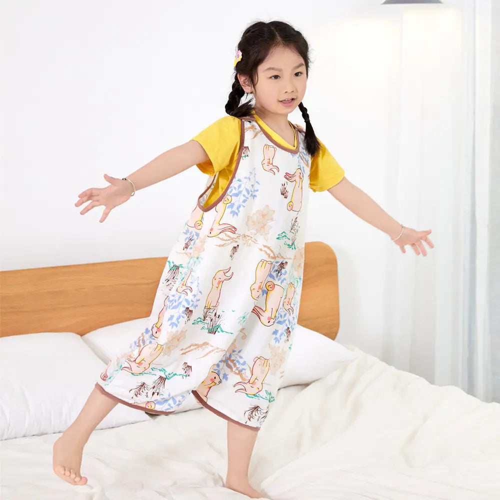 Bamboo Fiber Antibacterial Children's Sleeping Bag Vest